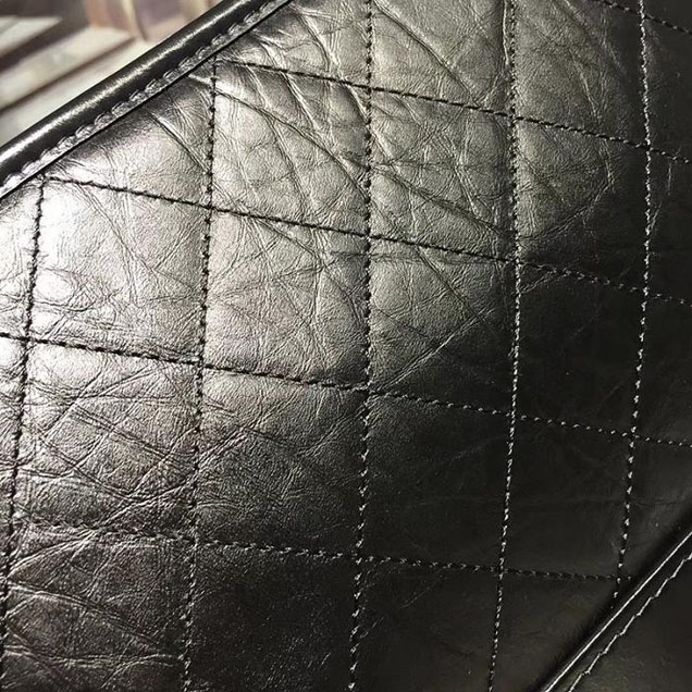 Chanel Gabrielle Hobo Bag Large 28cm Lambskin Leather Fall Winter 2017 Act 2 Collection Black