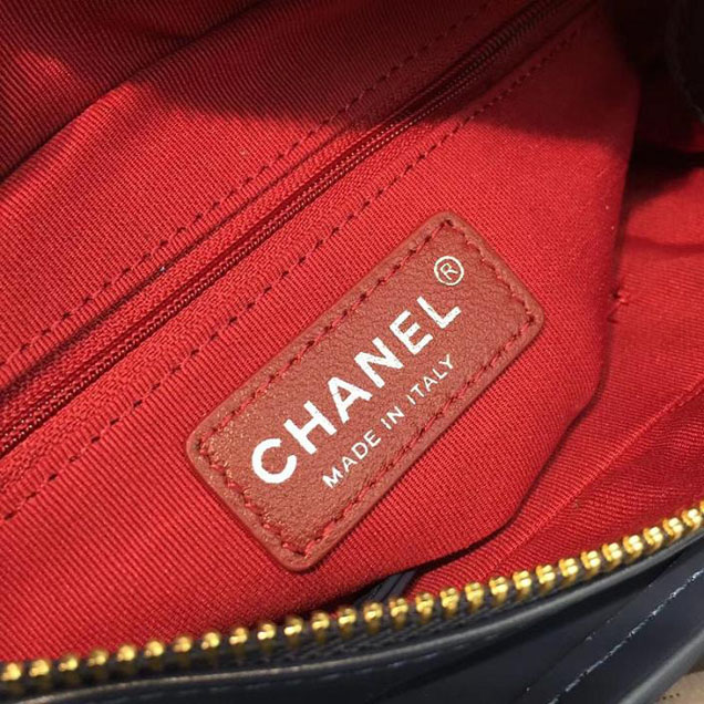Chanel Gabrielle Hobo Bag Small 20cm Lambskin Leather Fall Winter 2017 Act 2 Collection Blue