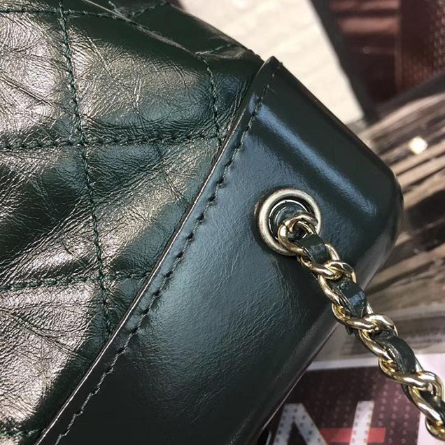 Chanel Gabrielle Backpack Bag Small 23cm Lambskin Leather Fall Winter 2017 Act 2 Collection Green