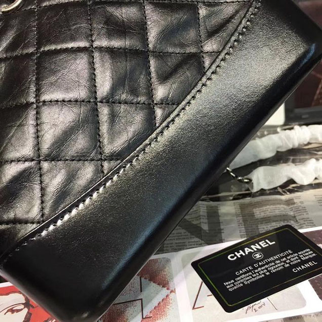 Chanel Gabrielle Backpack Bag Small 23cm Lambskin Leather Fall Winter 2017 Act 2 Collection Black