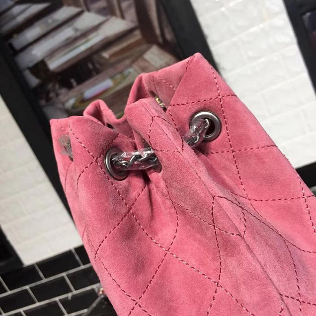 Chanel Gabrielle Hobo Backpack Bag Small 23cm Suede Lambskin Leather Fall Winter 2017 Act 2 Collection Red