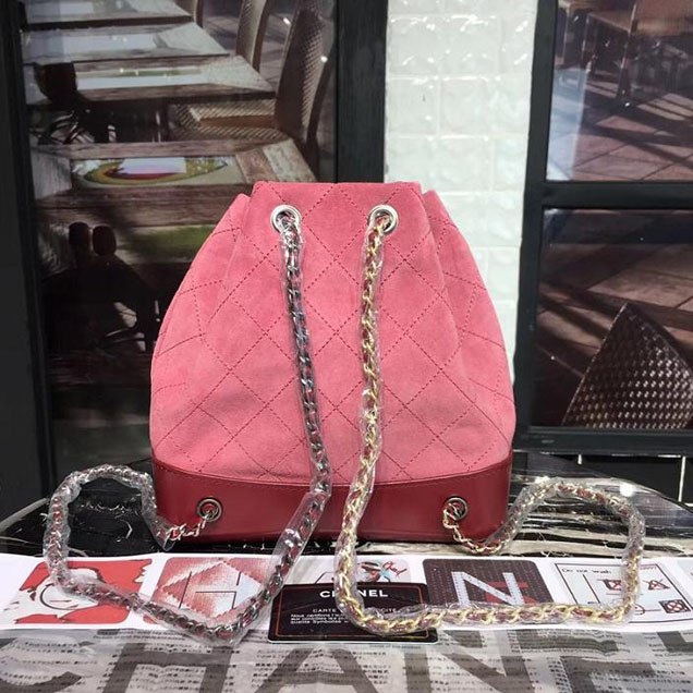 Chanel Gabrielle Hobo Backpack Bag Small 23cm Suede Lambskin Leather Fall Winter 2017 Act 2 Collection Red
