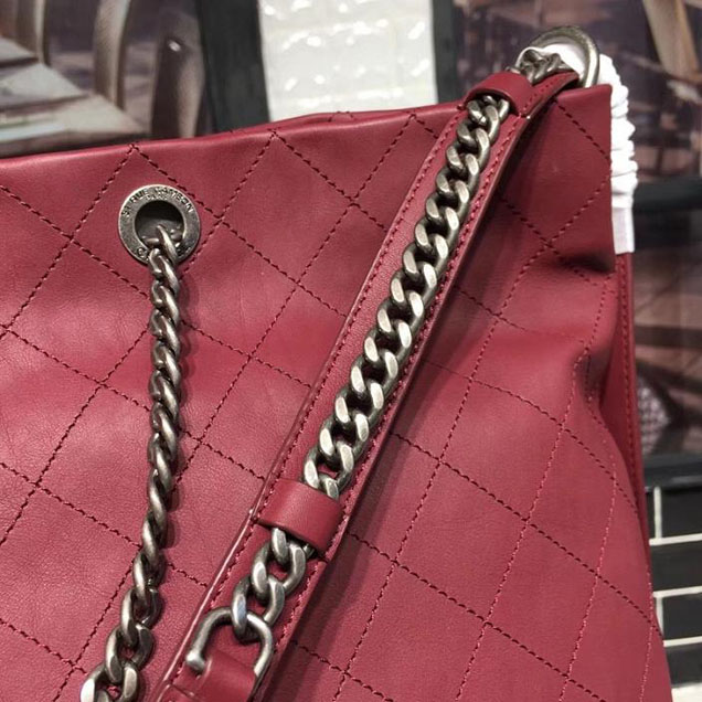 Chanel Hobo Tote Bag Large 30cm Calfskin Leather Fall Winter 2017 Act 1 Collection Burgundy