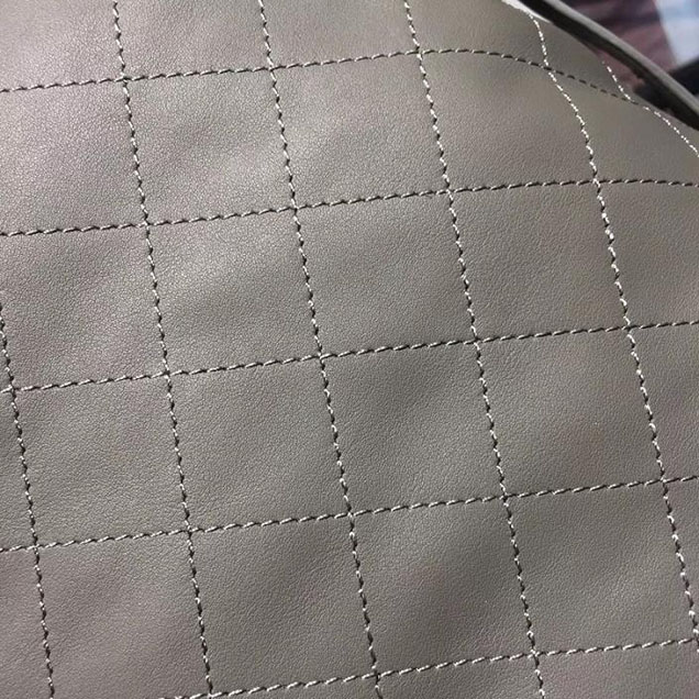 Chanel Hobo Tote Bag Large 30cm Calfskin Leather Fall Winter 2017 Act 1 Collection Grey