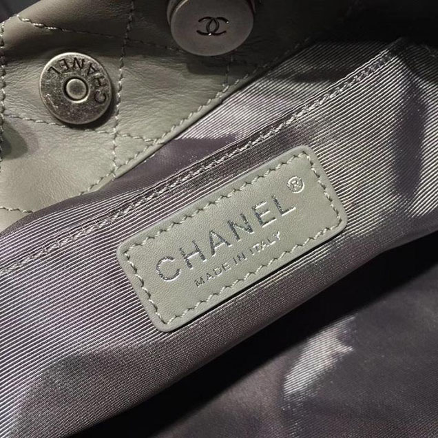 Chanel Hobo Tote Bag Large 30cm Calfskin Leather Fall Winter 2017 Act 1 Collection Grey