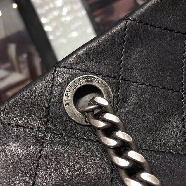 Chanel Hobo Tote Bag Large 30cm Calfskin Leather Fall Winter 2017 Act 1 Collection Black