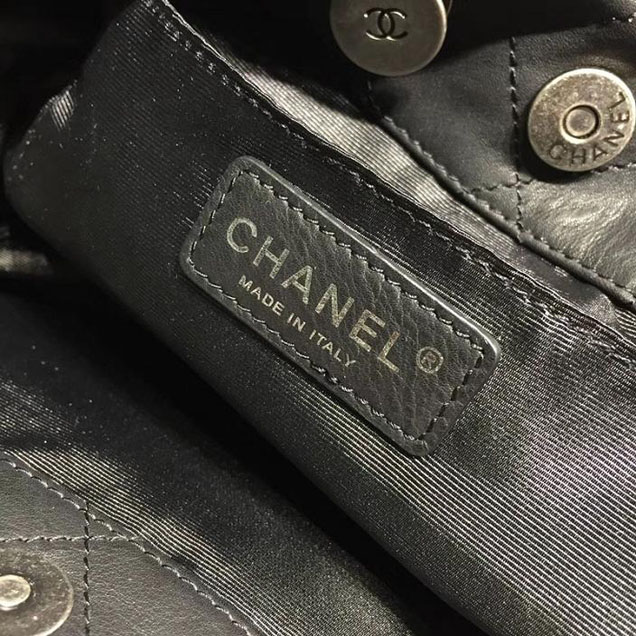Chanel Hobo Tote Bag Large 30cm Calfskin Leather Fall Winter 2017 Act 1 Collection Black