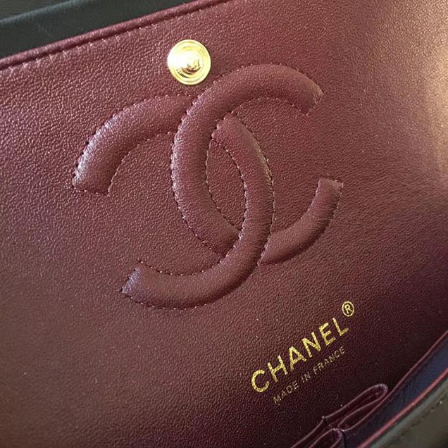Chanel Classic Flap Bag Medium 25cm Lambskin Leather Fall Winter 2017 Act 2 Collection Black