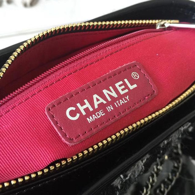 Chanel Tweed Gabrielle Hobo Bag Small 20cm Lambskin Leather Fall Winter 2017 Act 2 Collection White Black