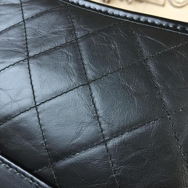 Chanel Gabrielle Hobo Bag Small 20cm Lambskin Leather Cruise 2018 Collection Black