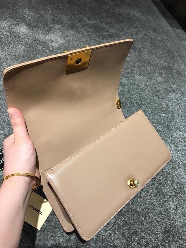 Chanel Chain Handle Bag 25cm Python Skin Leather Antique Gold Hardware Fall Winter Act 2 Collection Taupe Gold