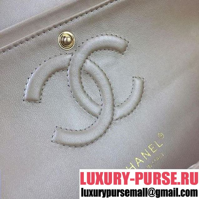 Chanel Braided Woven Canvas Classic Flap Bag Gold Hardware Cruise 2018 Collection Beige