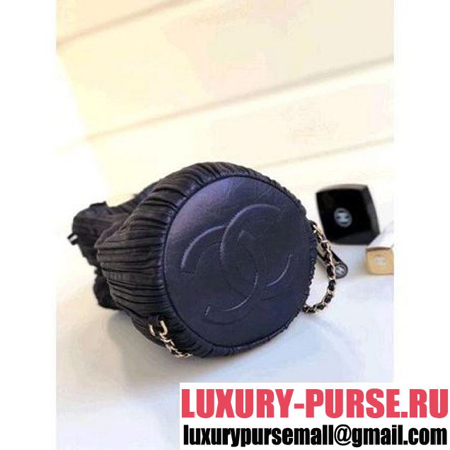 Chanel Coco Pleats Small Backpack Bag A57145 Black 2018 (1A111-8030513 )