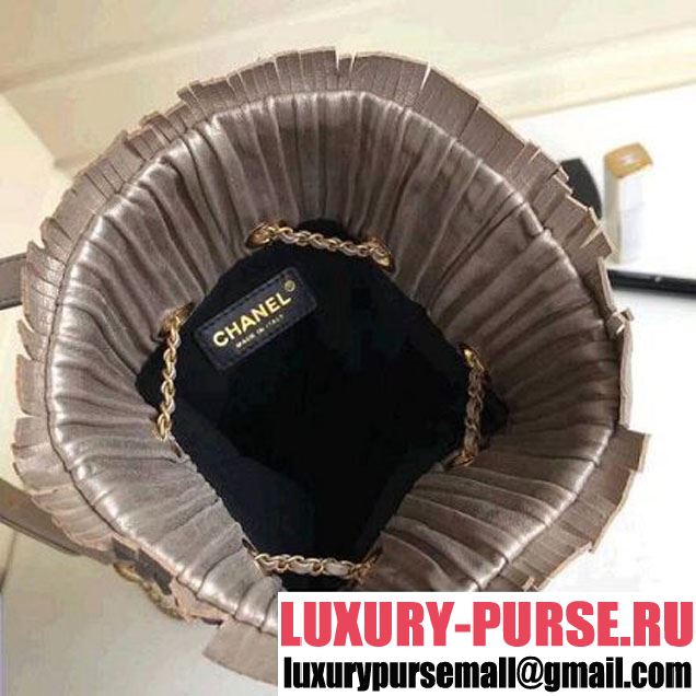 Chanel Coco Pleats Medium Backpack Bag A57142 Gold 2018 (1A111-8030510 )