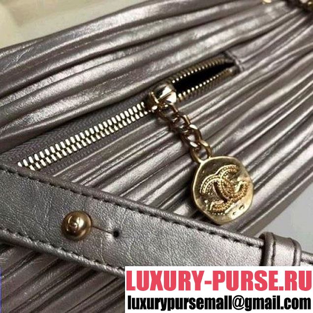 Chanel Coco Pleats Medium Backpack Bag A57142 Gold 2018 (1A111-8030510 )