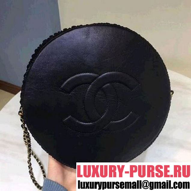 Chanel Coco Pleats Large Backpack Bag A57146 Black 2018 (1A111-8030509 )