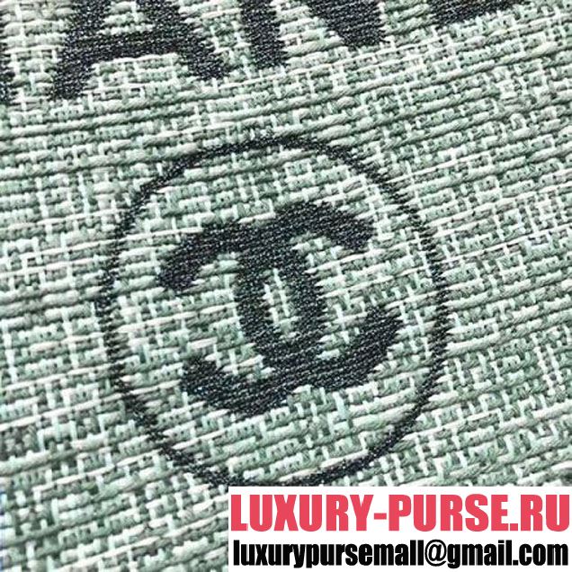 Chanel Deauville Large Shopping Bag A66942 Green 2018 (2A143-8030517 )