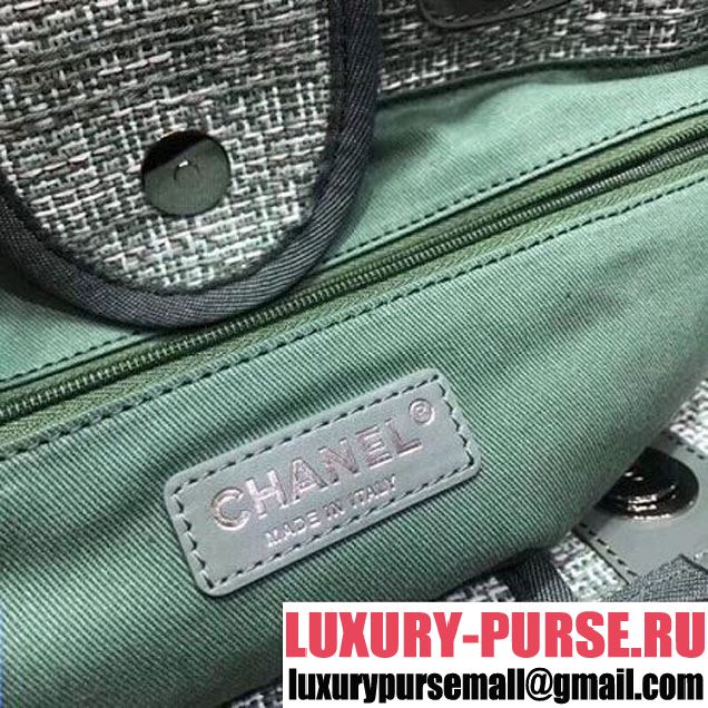 Chanel Deauville Large Shopping Bag A66942 Green 2018 (2A143-8030517 )