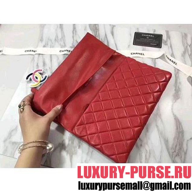 Chanel Quilting Lambskin Folded Case Red (ZMD-8031222 )
