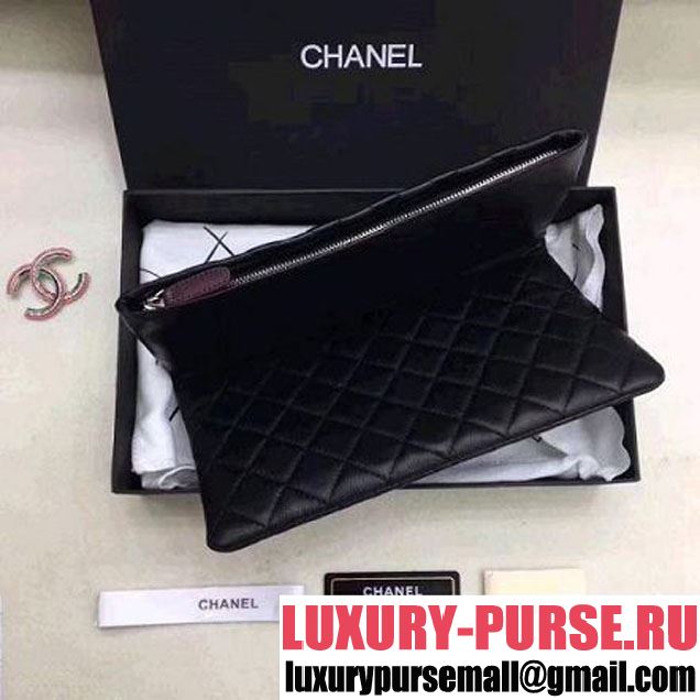 Chanel Quilting Lambskin Folded Case Black (ZMD-8031221 )