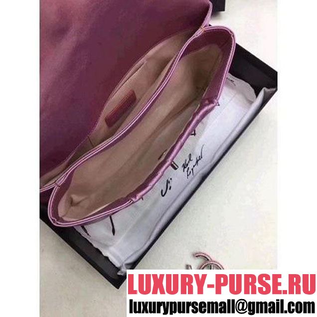 Chanel Chevron Iridescent Lambskin Clutch Bag A98558 Purple (Aged Silver Metal) (ZMD-8031219 )