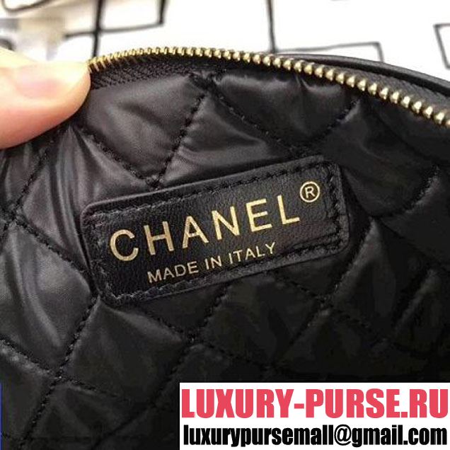 Chanel  Quilting Lambskin Large Pouch Black (LZ-8031318 )