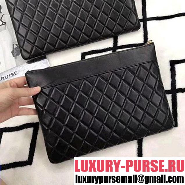 Chanel Quilting Lambskin Small Pouch Black (LZ-8031316 )