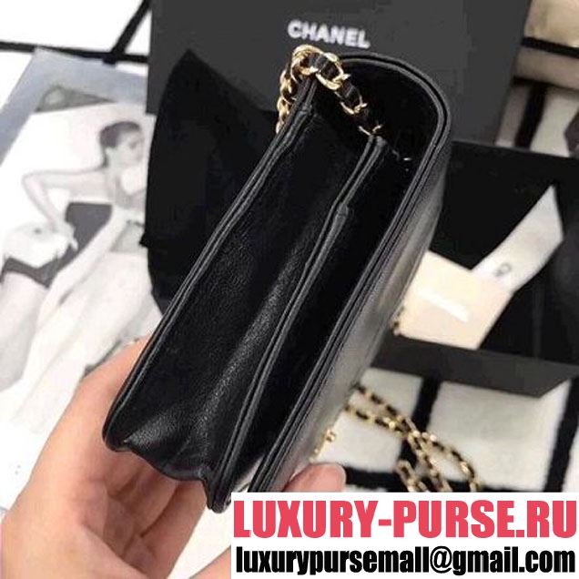 Chanel Black Lambskin Wallet on Chain WOC Bag (LZ-8031314 )
