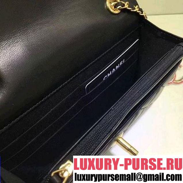 Chanel Quilting Lambskin Trendy CC Wallet on Chain WOC Bag Black 2018 (ZMD-8031309 )
