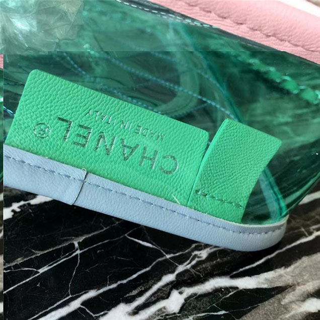 Chanel Medium Coco Splash Flap Bag in PVC A57409 Green