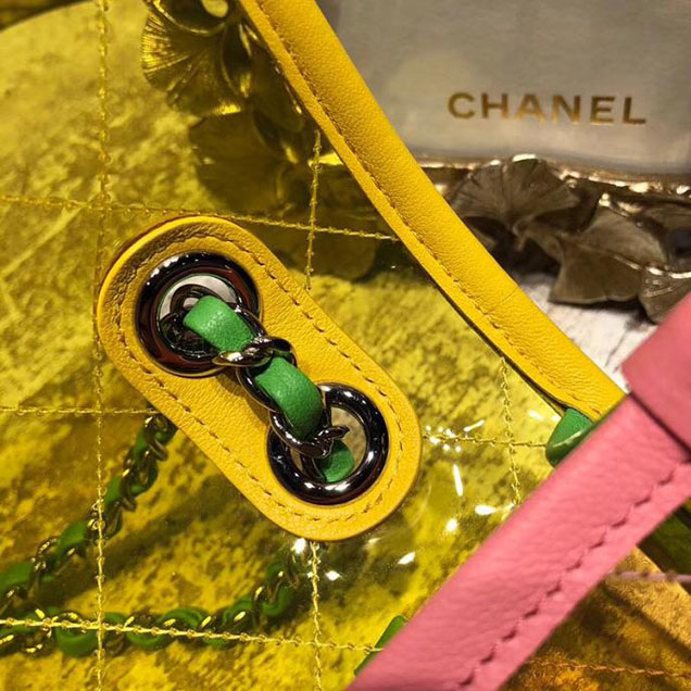 Chanel Medium Coco Splash Flap Bag in PVC A57409 Yellow