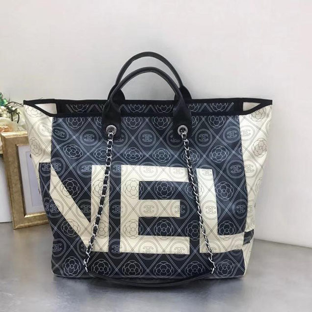 Chanel Printed Canvas Maxi Chanel Large Shopping Bag A57161 2018