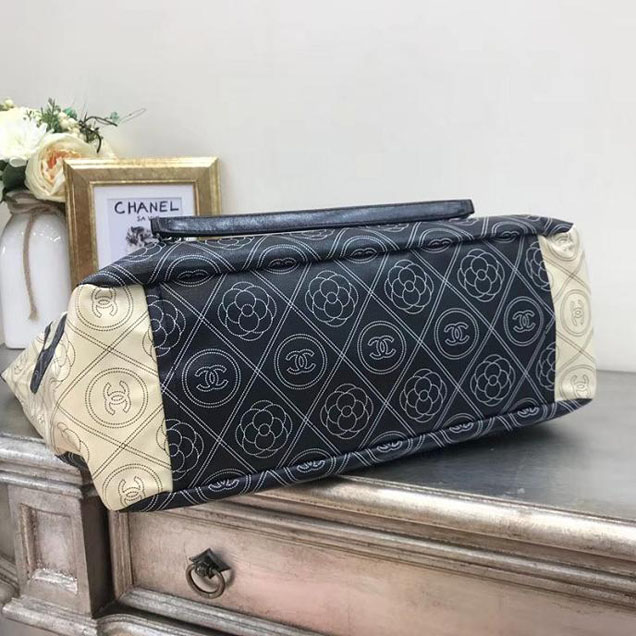 Chanel Printed Canvas Maxi Chanel Large Shopping Bag A57161 2018