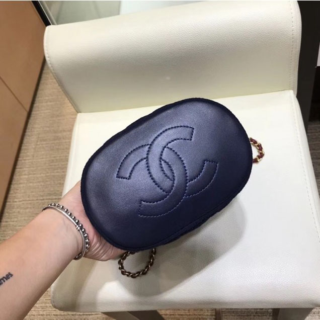 Chanel Wool with Charms Bucket Bag A57868 2018