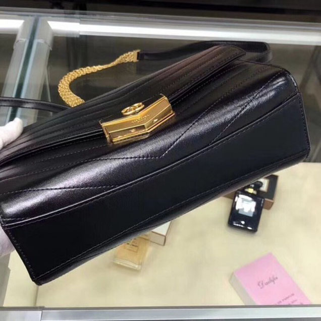 Chanel Chevron Calfskin Small Flap Bag A57491 Black 2018 Collection