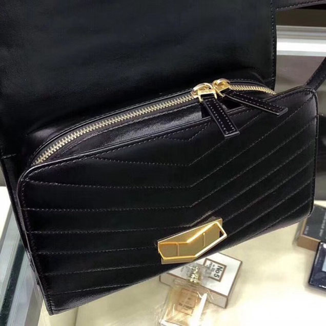 Chanel Chevron Calfskin Small Flap Bag A57491 Black 2018 Collection