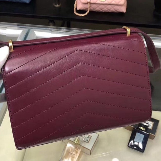 Chanel Chevron Calfskin Small Flap Bag A57491 Burgundy 2018 Collection