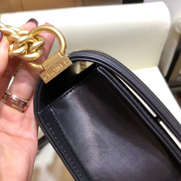 Chanel Tweed Boy Flap Shoulder Medium Bag 2018