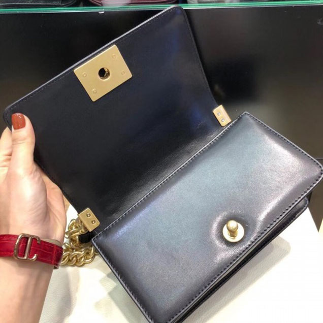 Chanel Tweed Boy Flap Shoulder Small Bag 2018