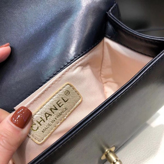 Chanel Tweed Boy Flap Shoulder Small Bag 2018