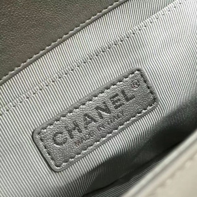 Chanel PVC/Iridescent Patent Boy Water Flap Medium Bag Blue 2018