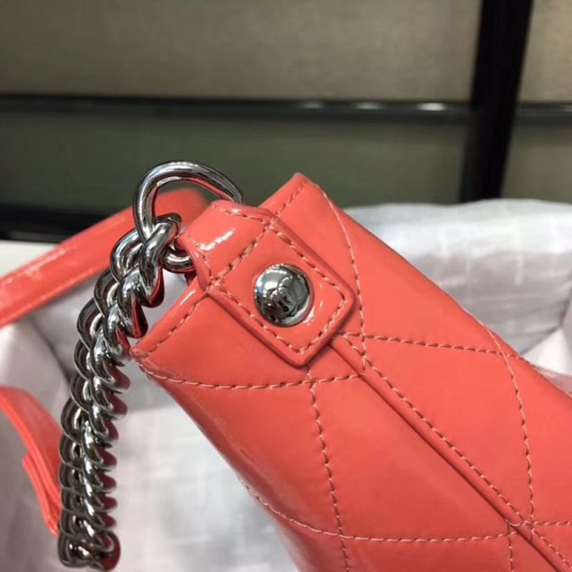 Chanel Crumpled Calfskin Small Bucket Bag A57636 Dark Pink 2018