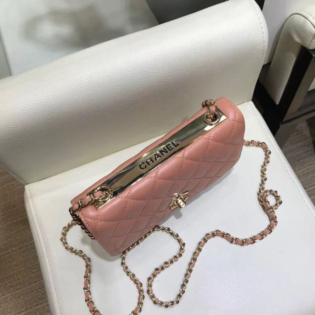 Chanel Lambskin Trendy CC Wallet On Chain WOC Bag A80982 Caramel 2018