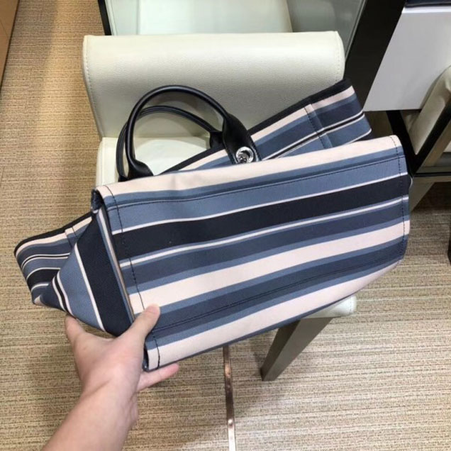 Chanel Canvas Deauville Shopping Bag A66941 Stripe 2018