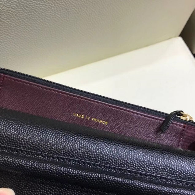 Chanel Shine Gold Hardware Caviar Boy Wallet On Chain WOC Bag Black 2018