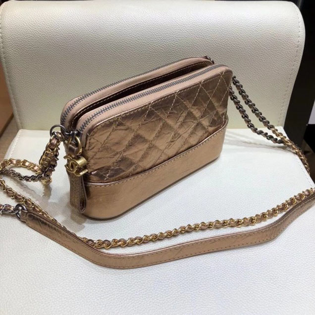 Chanel Gabrielle Clutch With Chain Bag A94505 Bronze 2018