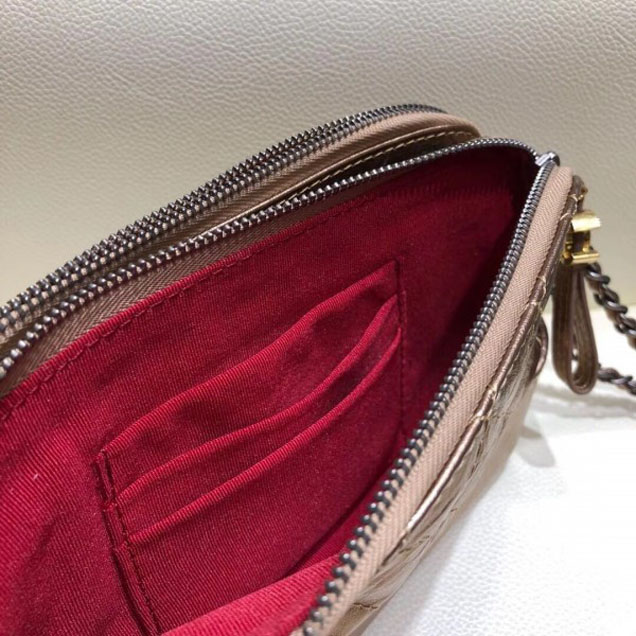 Chanel Gabrielle Clutch With Chain Bag A94505 Bronze 2018