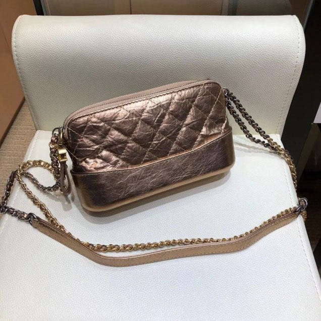 Chanel Gabrielle Clutch With Chain Bag A94505 Bronze 2018