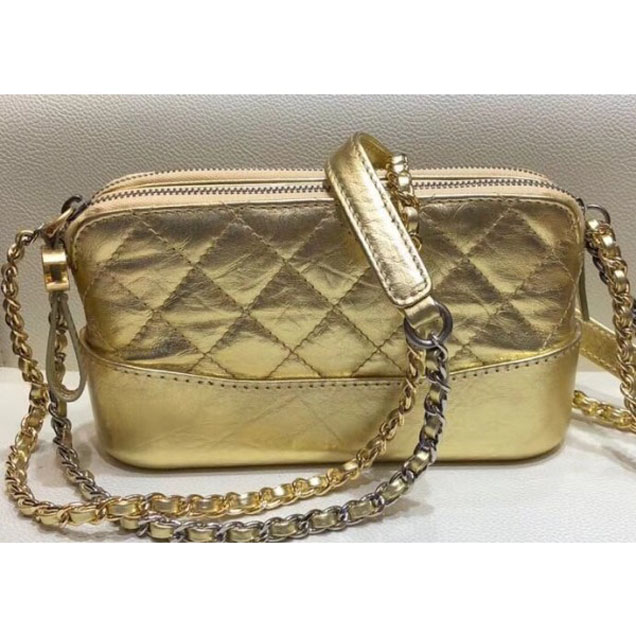 Chanel Gabrielle Clutch With Chain Bag A94505 Gold 2018