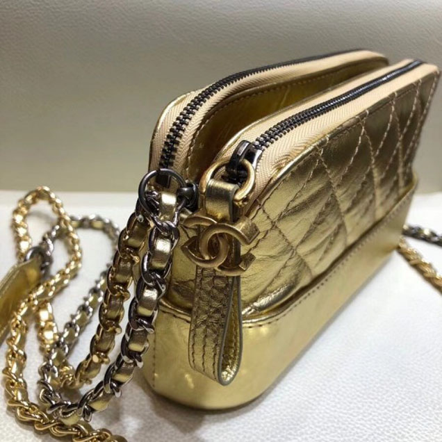 Chanel Gabrielle Clutch With Chain Bag A94505 Gold 2018
